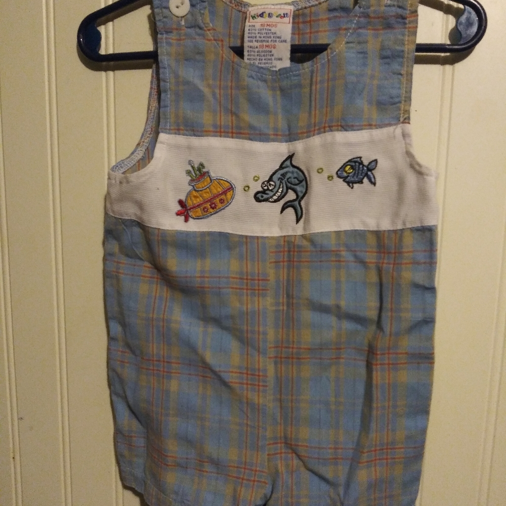 Plaid tank top romper